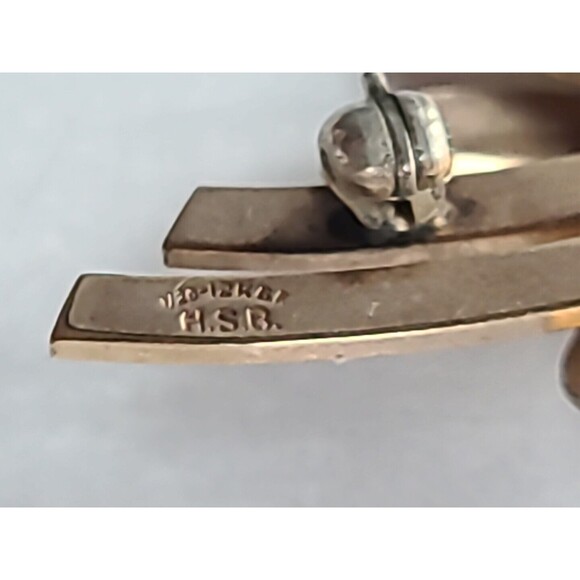 Vintage 12K GF Flower Shaped Brooch - Picture 6 of 10